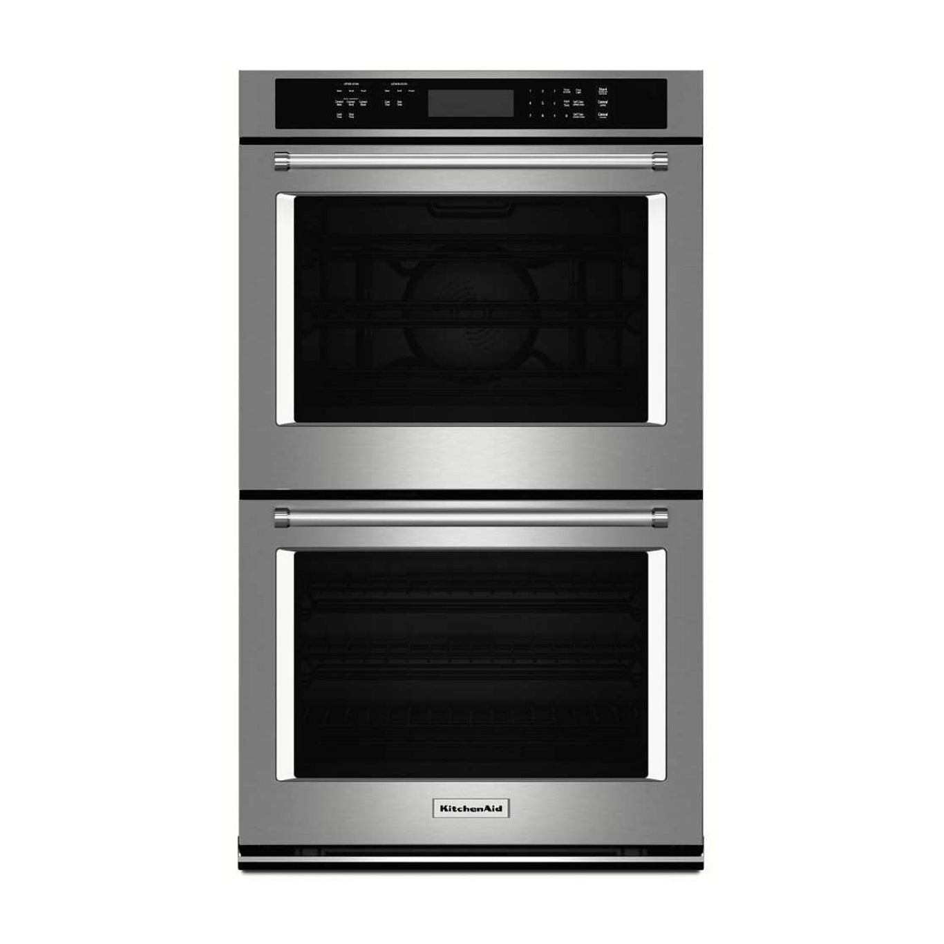 Used: KODE300ESS KitchenAid 30" Double Wall Oven with Even-Heat Upper True Convection and Glass Touch Display - Stainless Steel