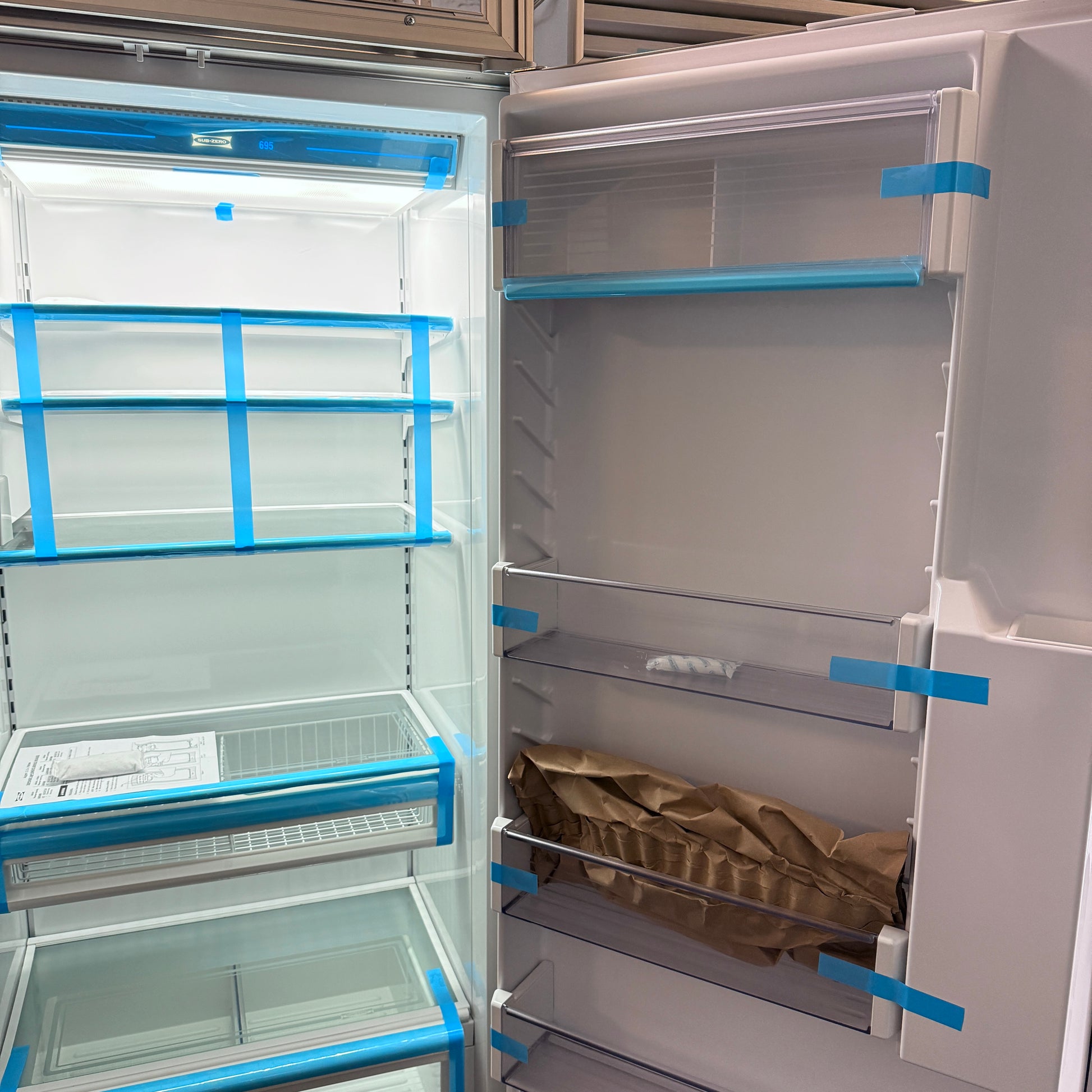 Refurbished: Sub-Zero 695/0 2 48” Side By Side Refrigerator Water/ Ice Dispenser Panel Ready