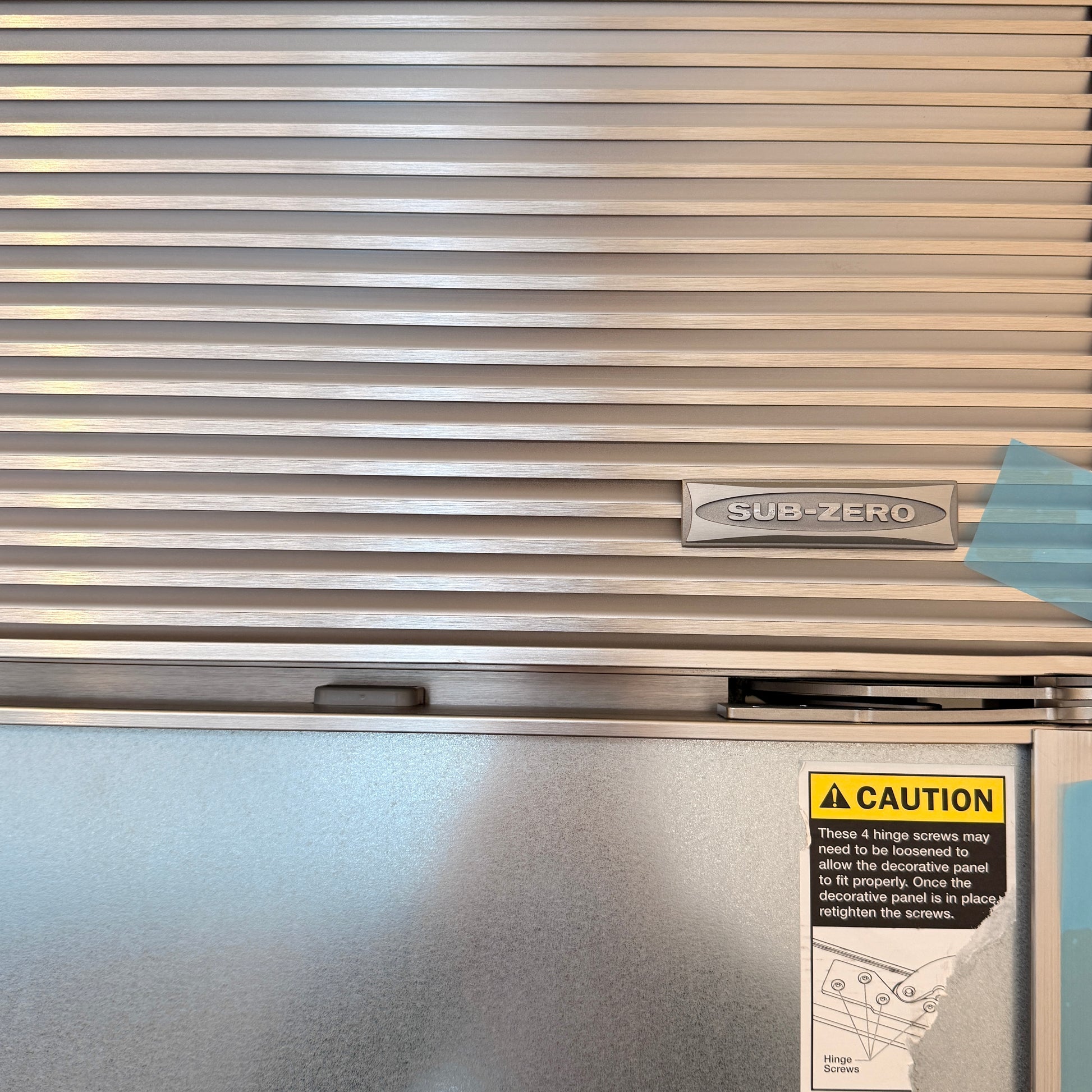 Refurbished: Sub-Zero Bi-36U/0 36” Bottom Freezer Refrigerator Panel Ready