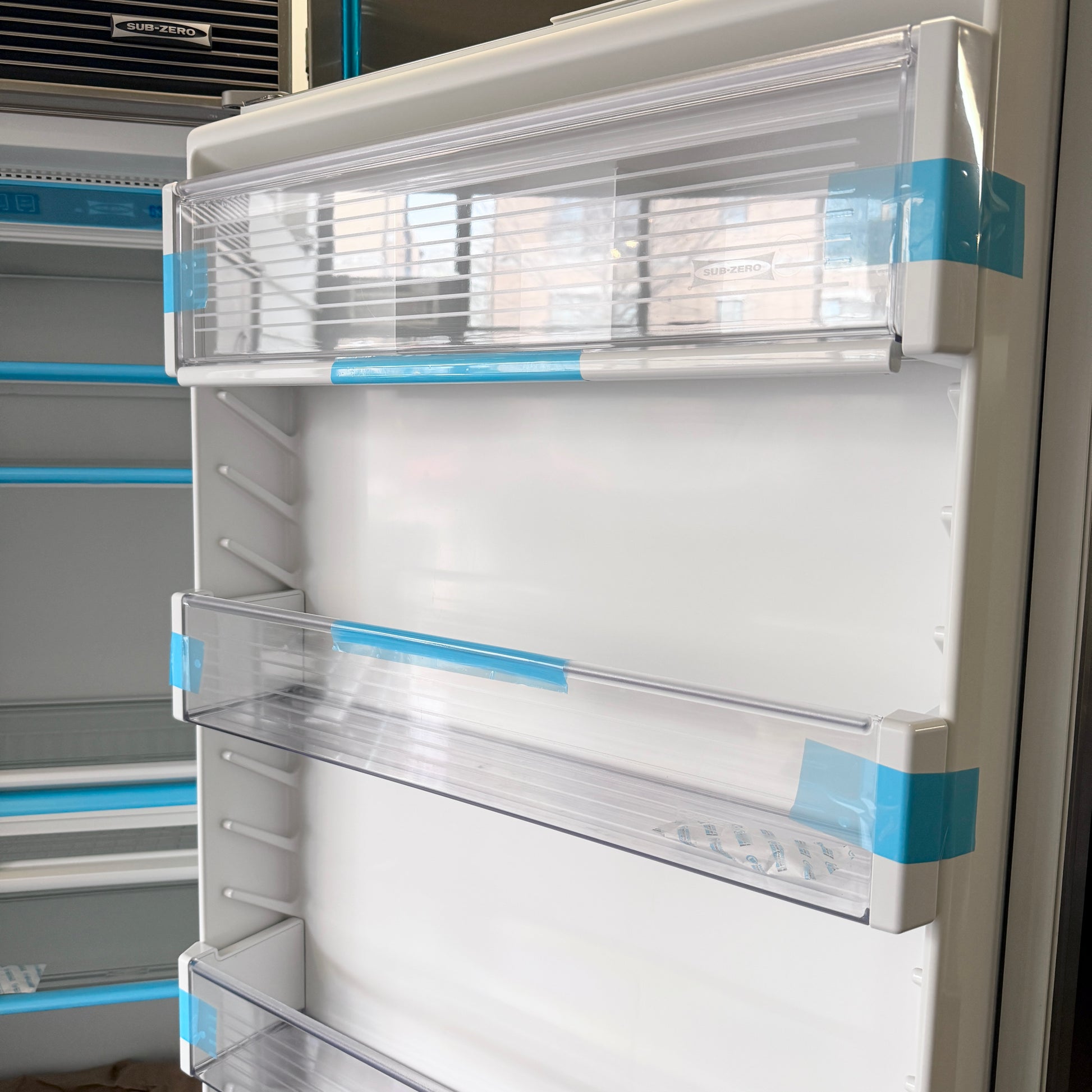 Refurbished: Sub-Zero 632/F 3 48” Side By Side Refrigerator Framed Panel Ready