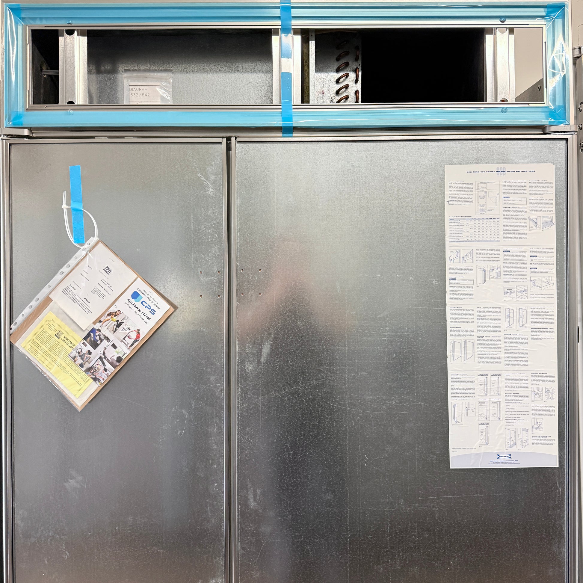 Refurnished: Sub-Zero 632/0 48” Side by Side Refrigerator Panel Ready