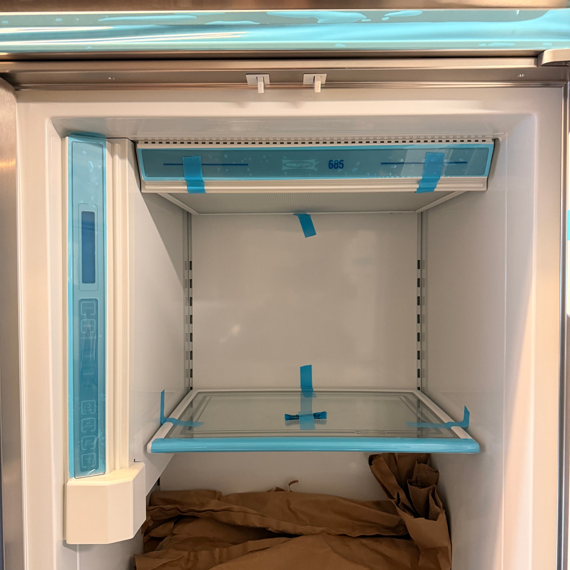 Refurbished: Sub-Zero 685/S 42” Side By Side Refrigerator Water/ Ice Dispenser Stainless Steel