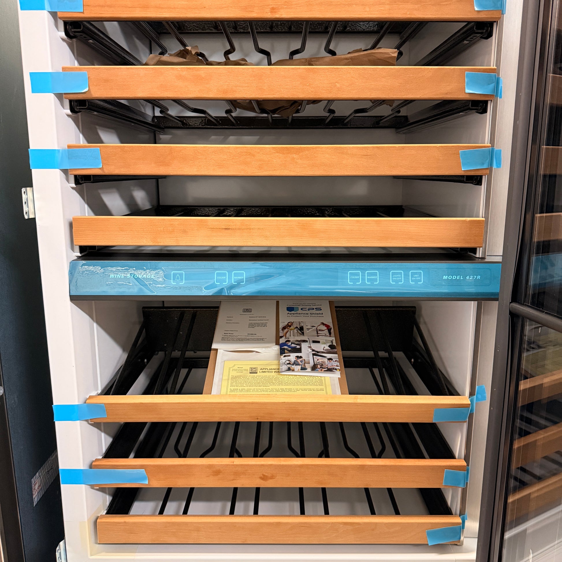 Refurbished: Sub-Zero 427R 27” Wine Refrigerator Stainless Steel