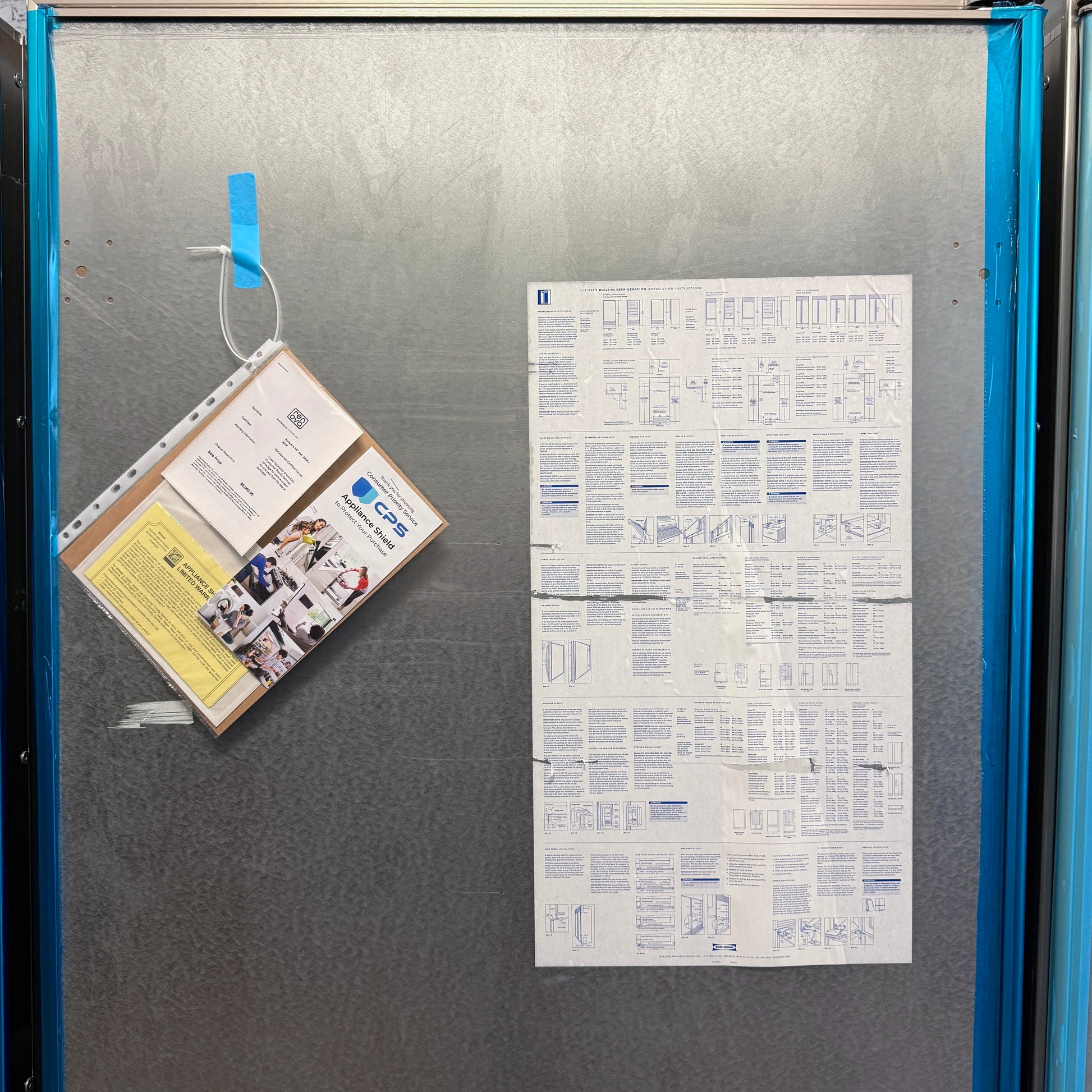 Refurbished: Sub-Zero 601F/0 + 601R/0 Set 36” (72”) Freezer & Refrigerator Panel Ready