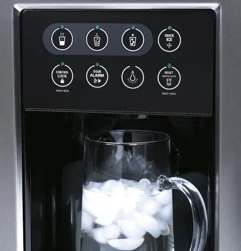 Used: GE Monogram® Free-Standing Side-by-Side Stainless Steel-Wrapped Refrigerator ZFSB23DXSS