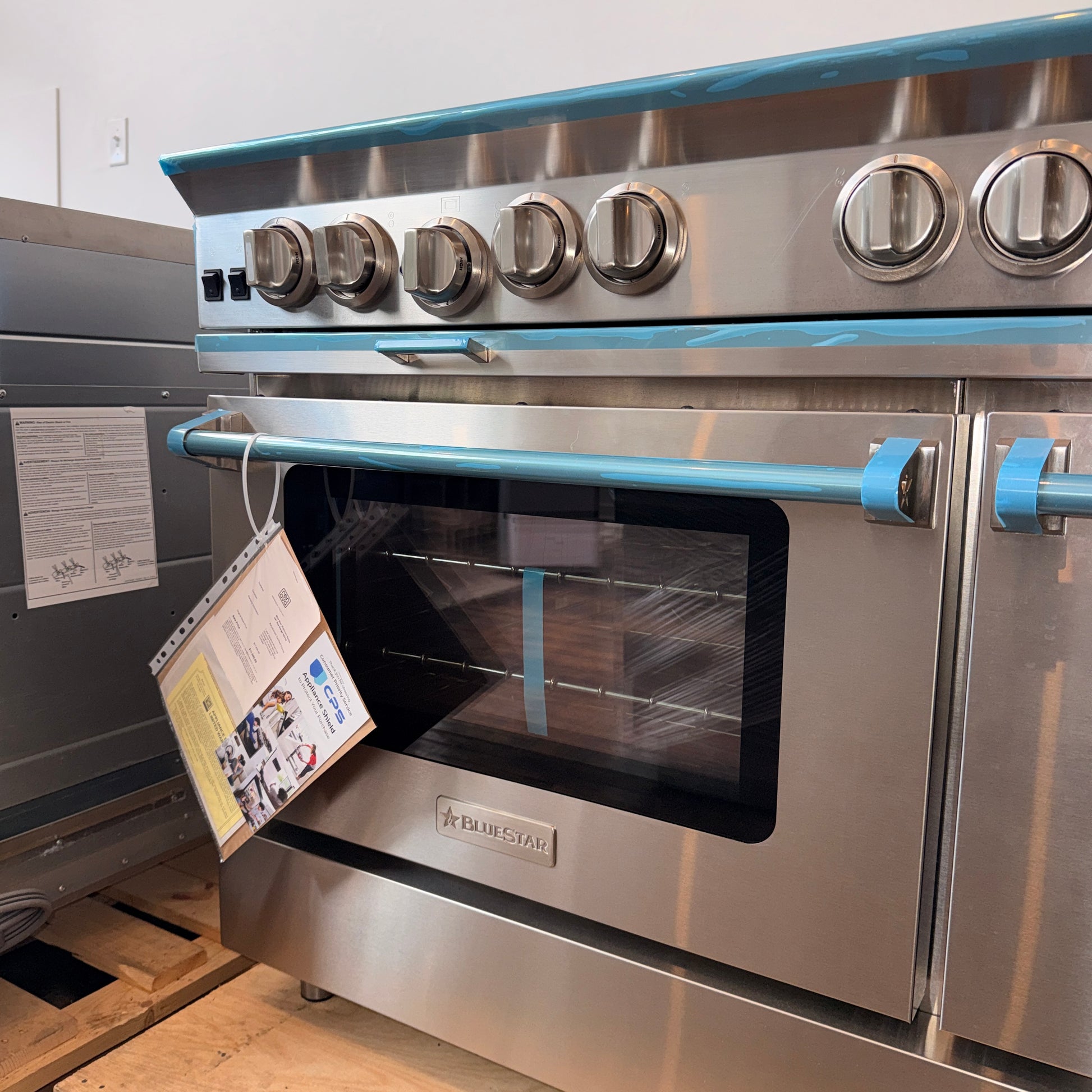 Refurbished: BlueStar BSP488B 48” Professional Gas Range 8 Burner Platinum Series