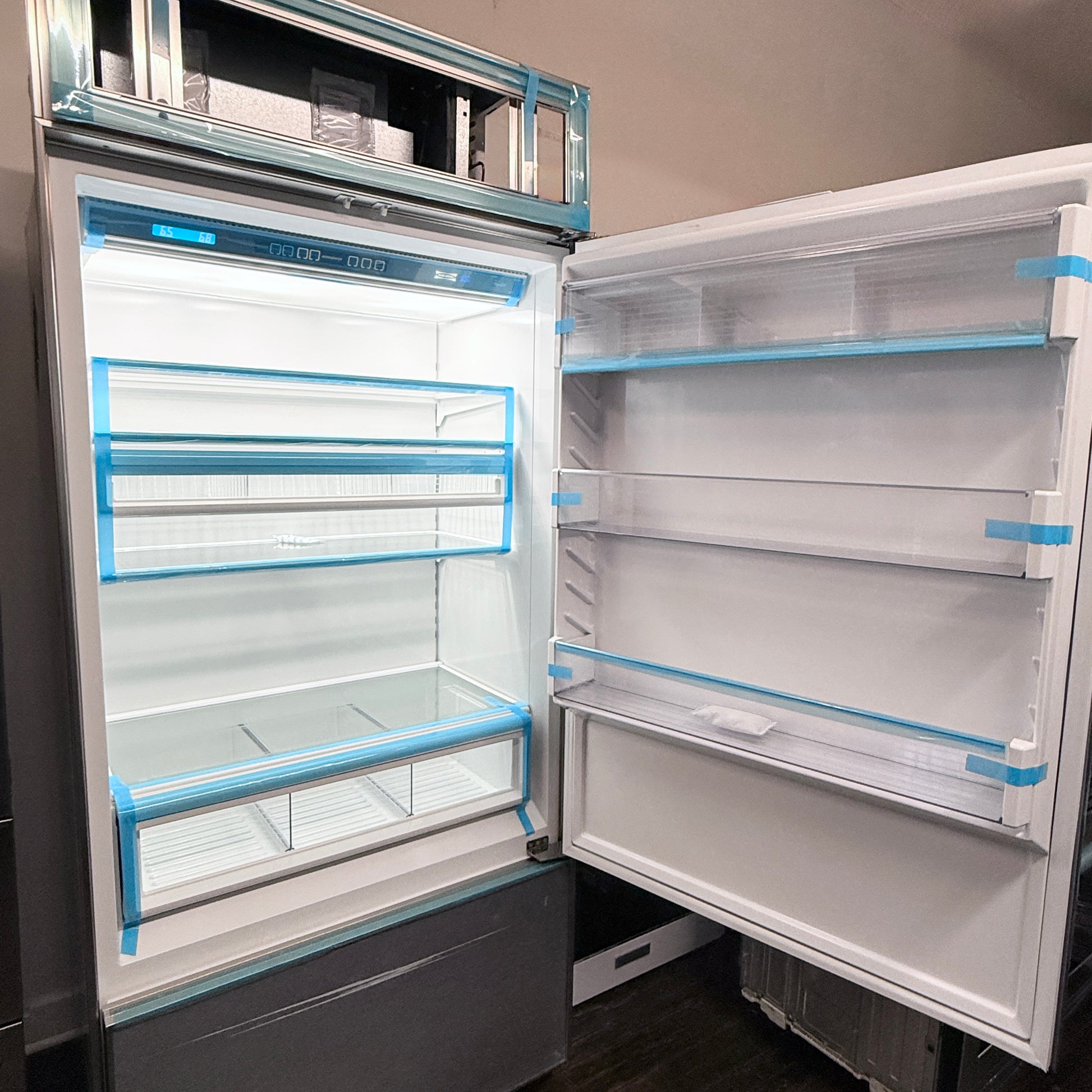 Refurbished: Sub-Zero 650/0 3 36” Bottom Freezer Refrigerator Panel Ready