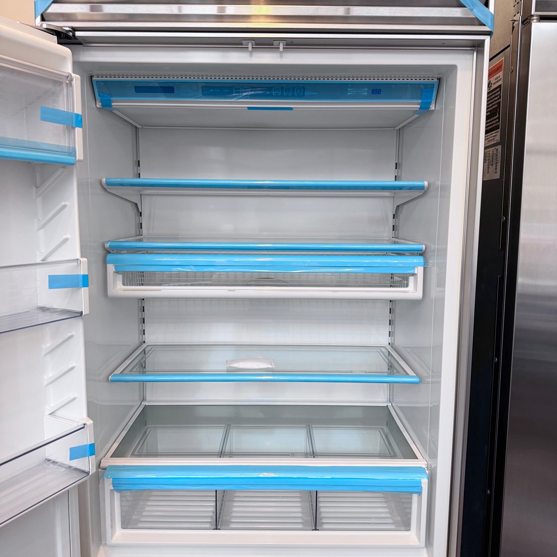 Refurbished: Sub-Zero 650/S 2 36” Bottom Freezer Refrigerator Stainless Steel