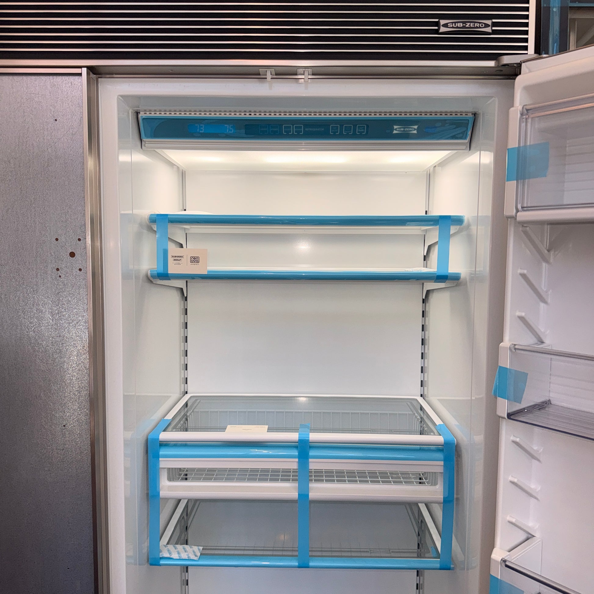 Sub-Zero 632/F 48” Overlay Panel Ready Built-In Side-by-Side Refrigerator/Freezer