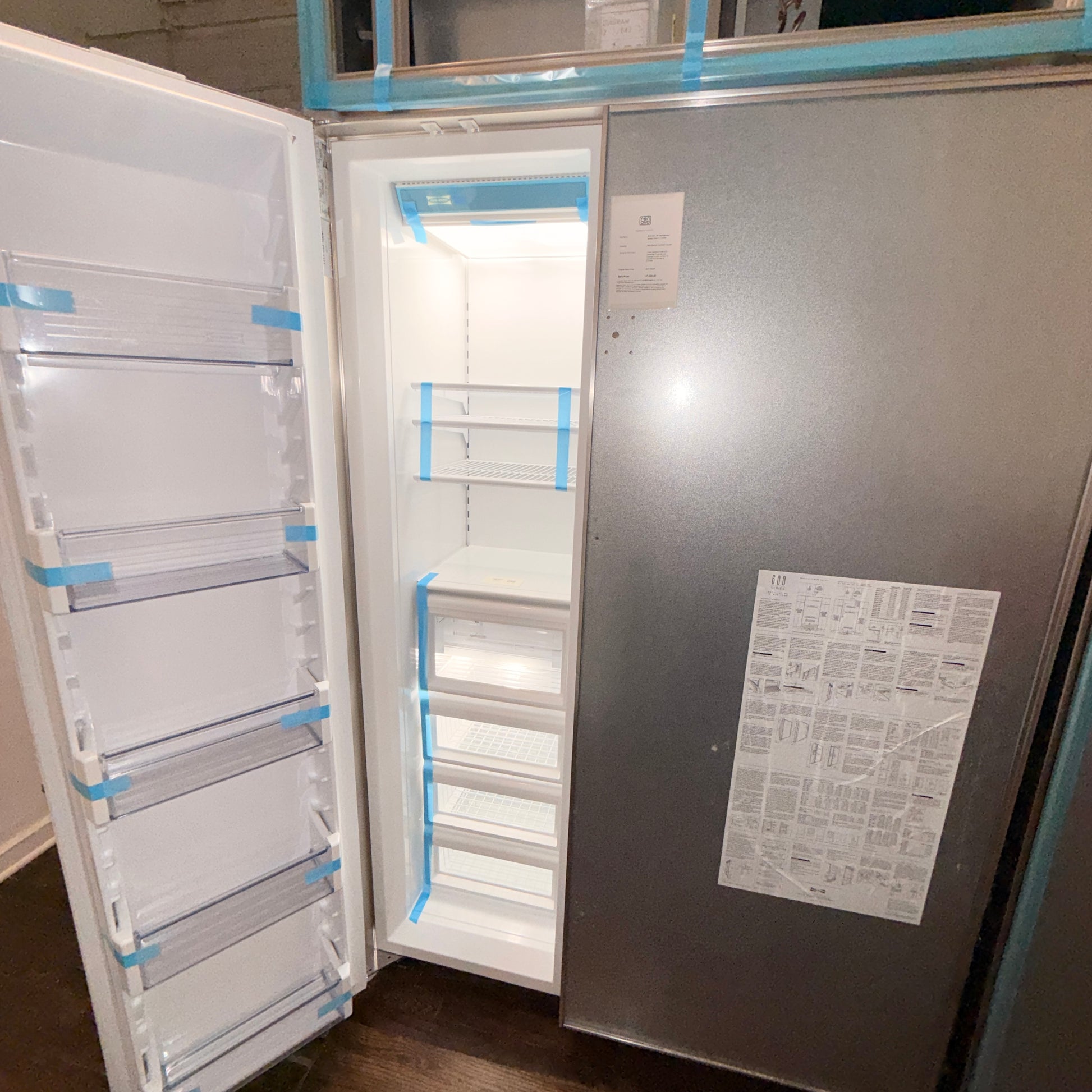 Refurbished: Sub-Zero 632/O 48” Built-In Side-by-Side Refrigerator Freezer | Panel Ready