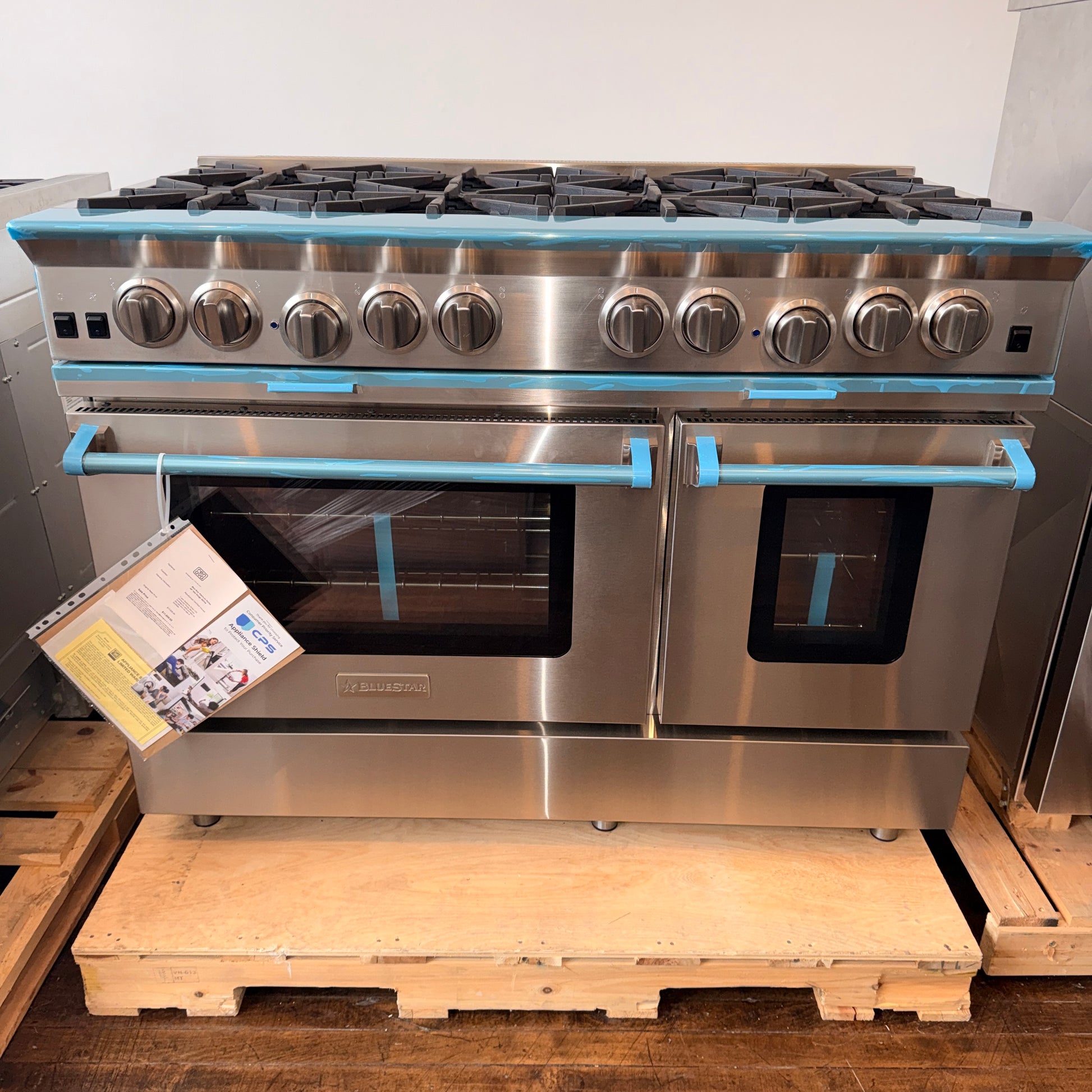 Refurbished: BlueStar BSP488B 48” Professional Gas Range 8 Burner Platinum Series