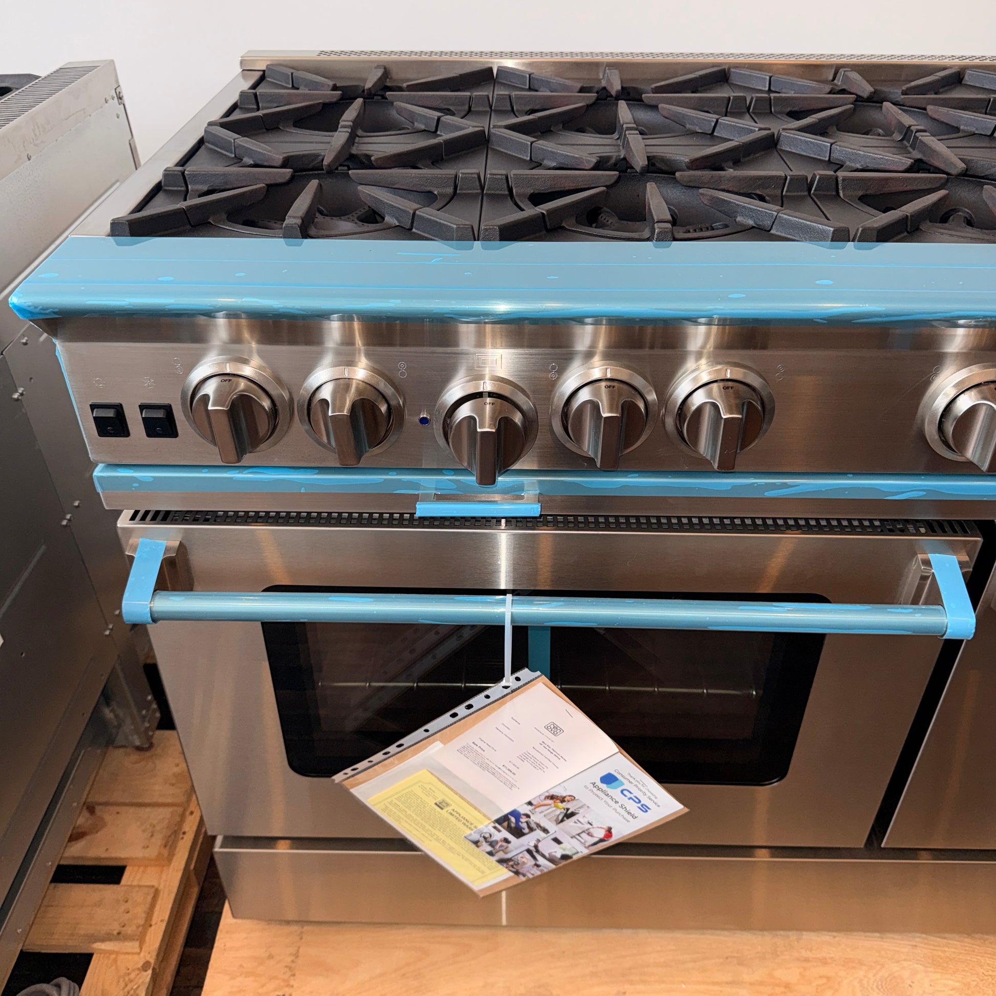 Refurbished: BlueStar BSP488B 48” Professional Gas Range 8 Burner Platinum Series