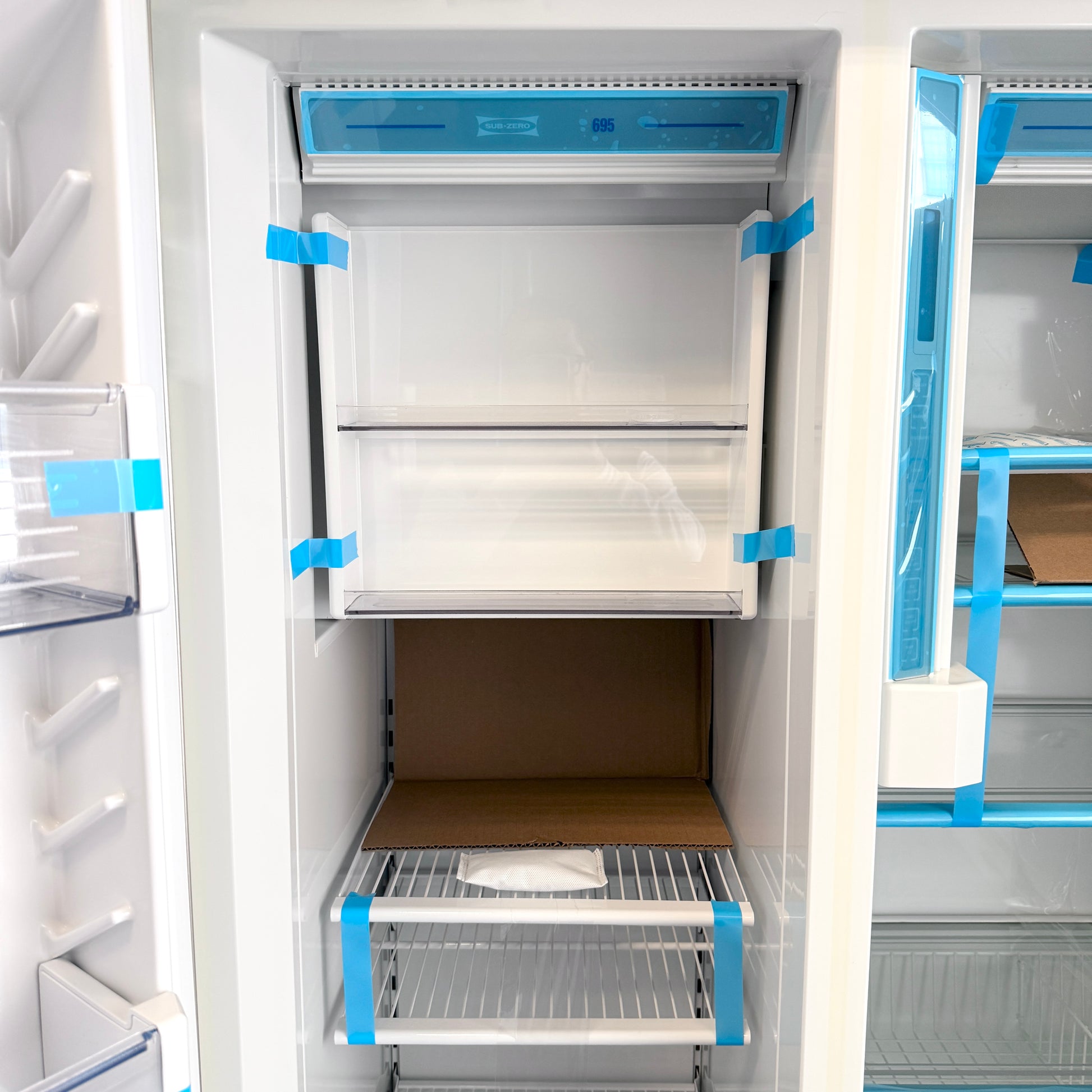 Refurbished: Sub-Zero 695/S 48” Side By Side Refrigerator Water/ Ice Dispenser Stainless Steel