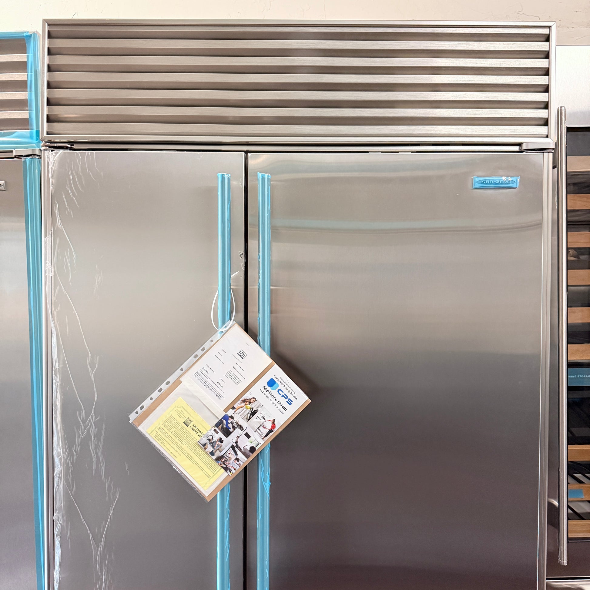 Refurbished: Sub-Zero 642 42” Side By Side Refrigerator Stainless Steel