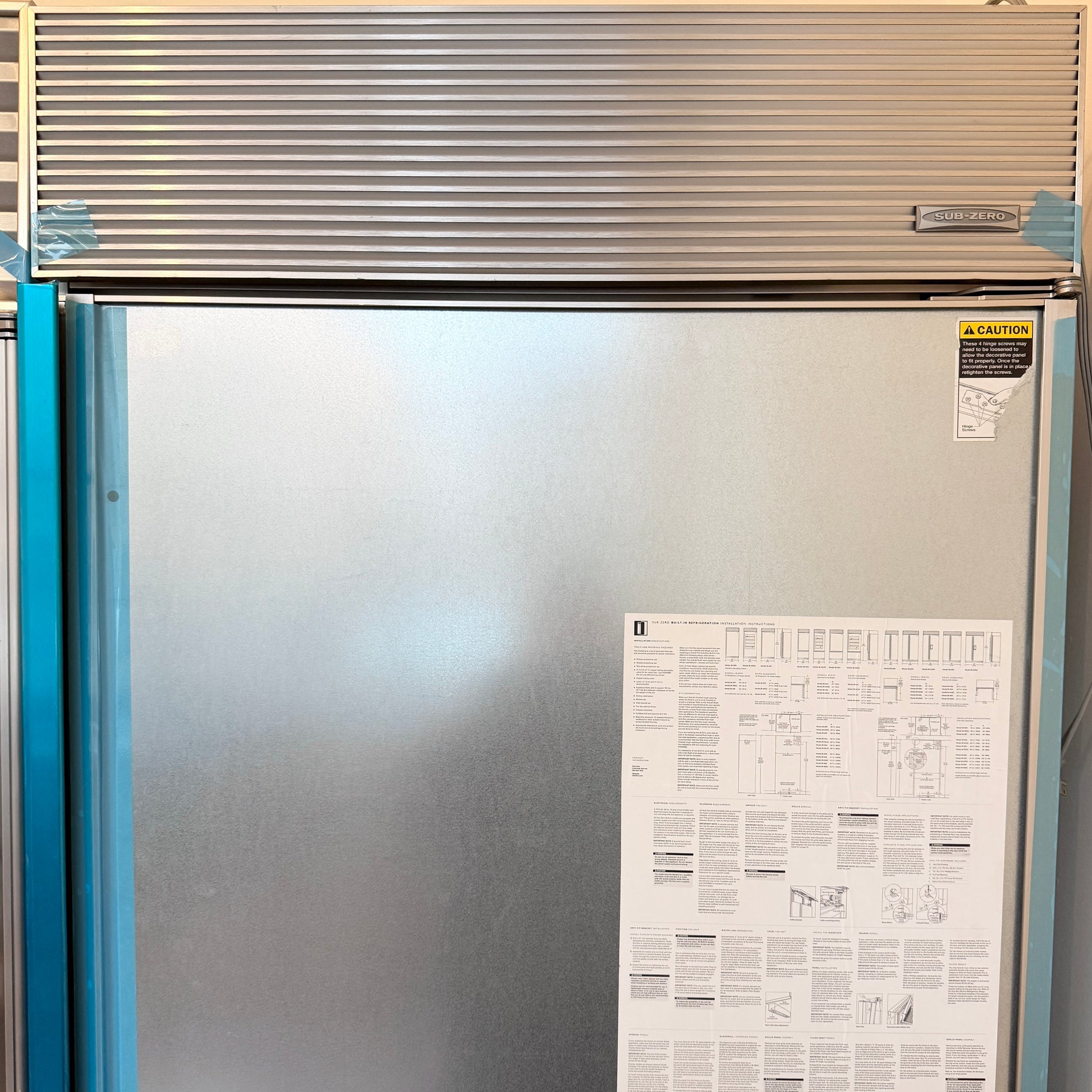 Refurbished: Sub-Zero Bi-36U/0 36” Bottom Freezer Refrigerator Panel Ready