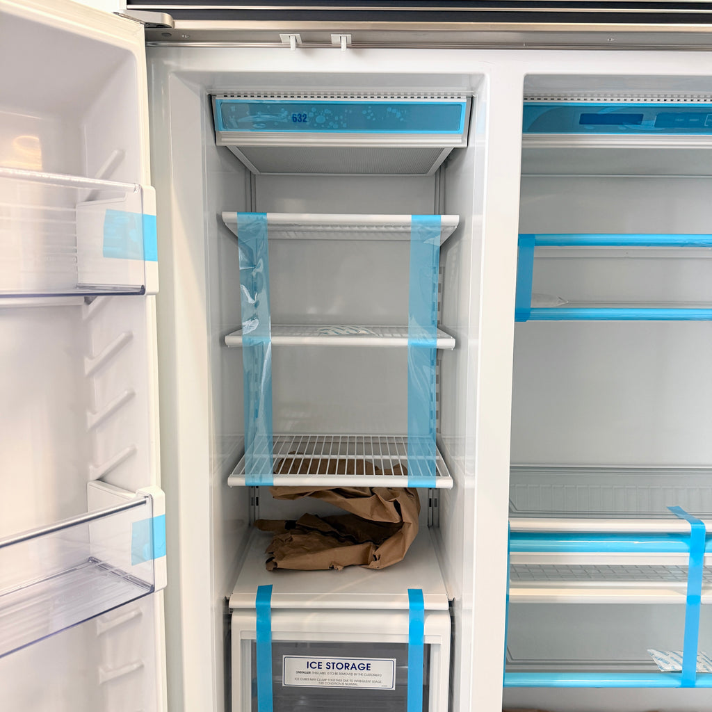 Refurbished: Sub-Zero 632/F 3 48” Side By Side Refrigerator Framed Panel Ready