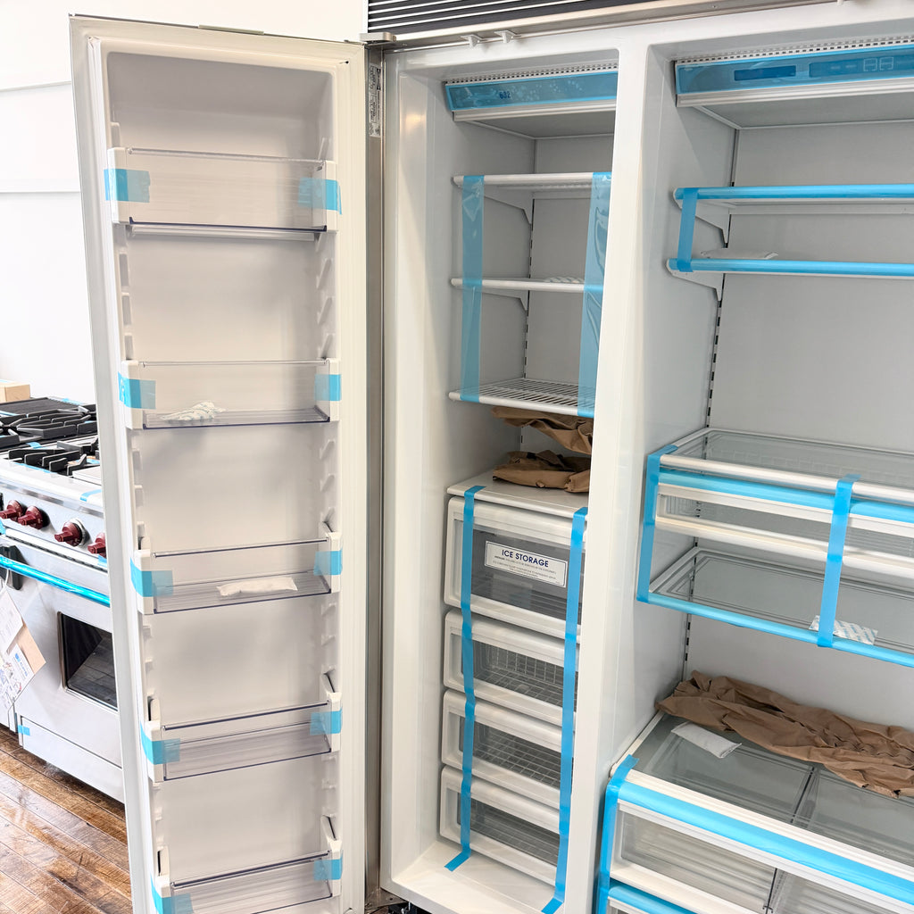 Refurbished: Sub-Zero 632/F 3 48” Side By Side Refrigerator Framed Panel Ready