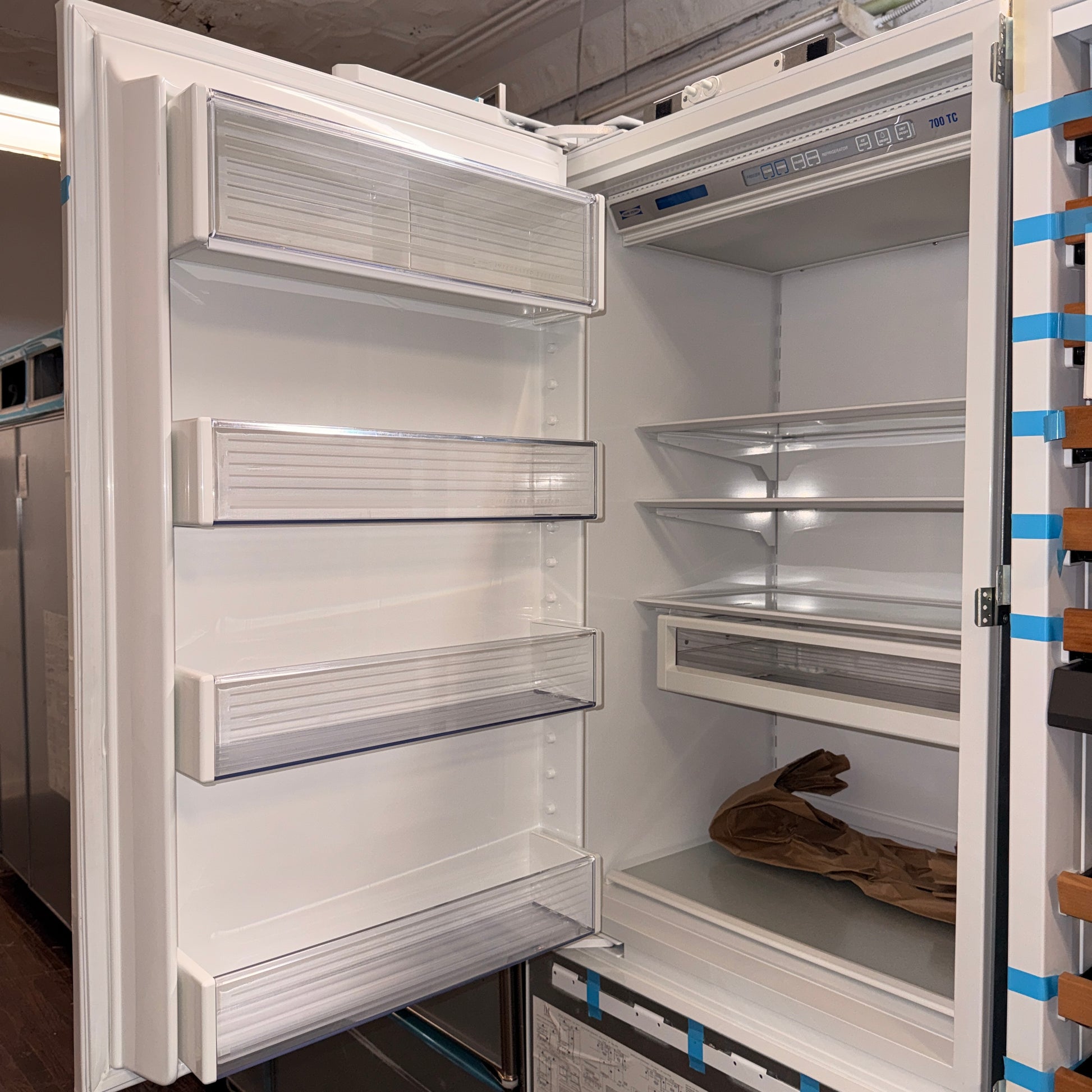 Refurbished: Sub-Zero 700TC & 427R Panel Ready Built-In Refrigerator & Wine Storage Set