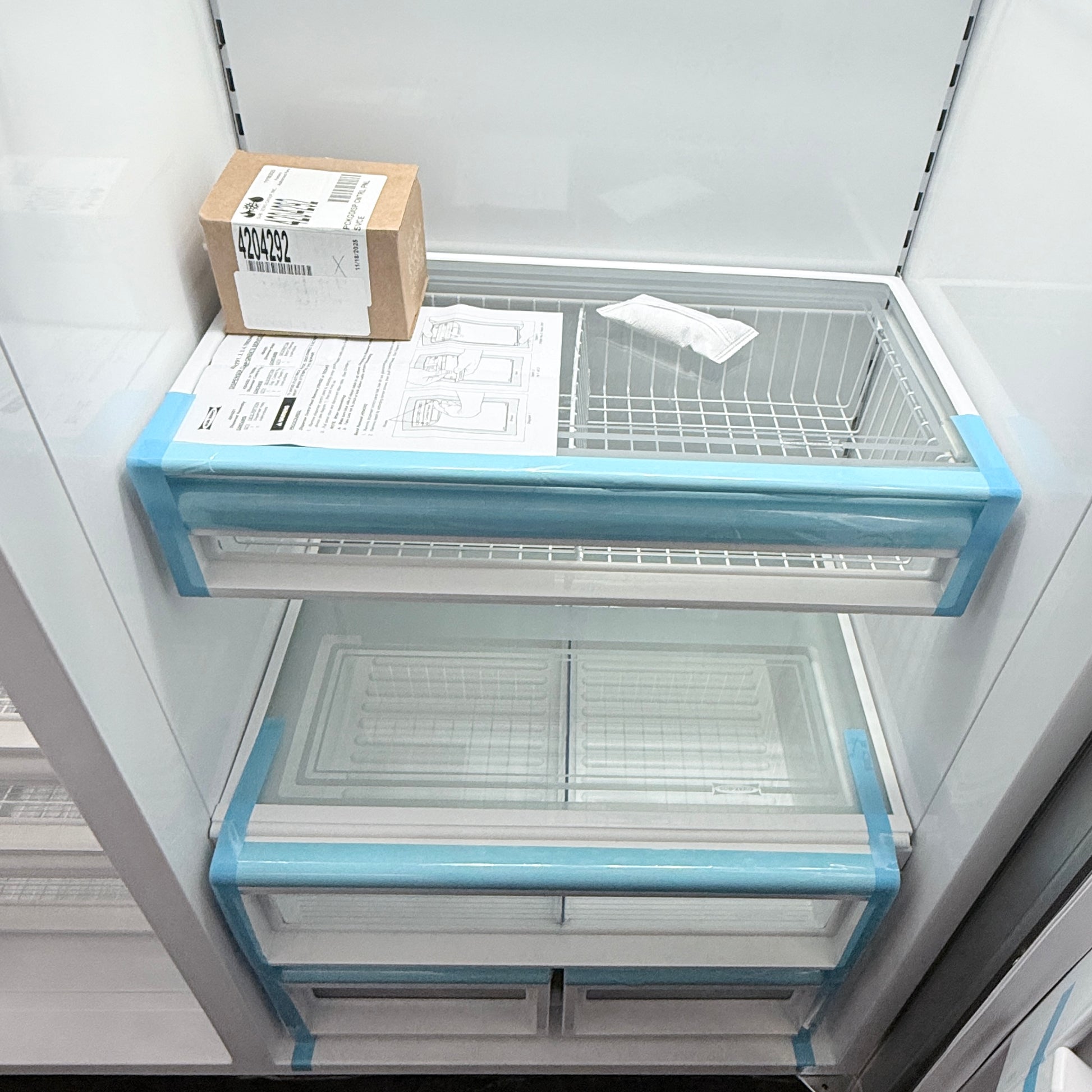 Refurbished: Sub-Zero 695/0 2 48” Side By Side Refrigerator Water/ Ice Dispenser Panel Ready