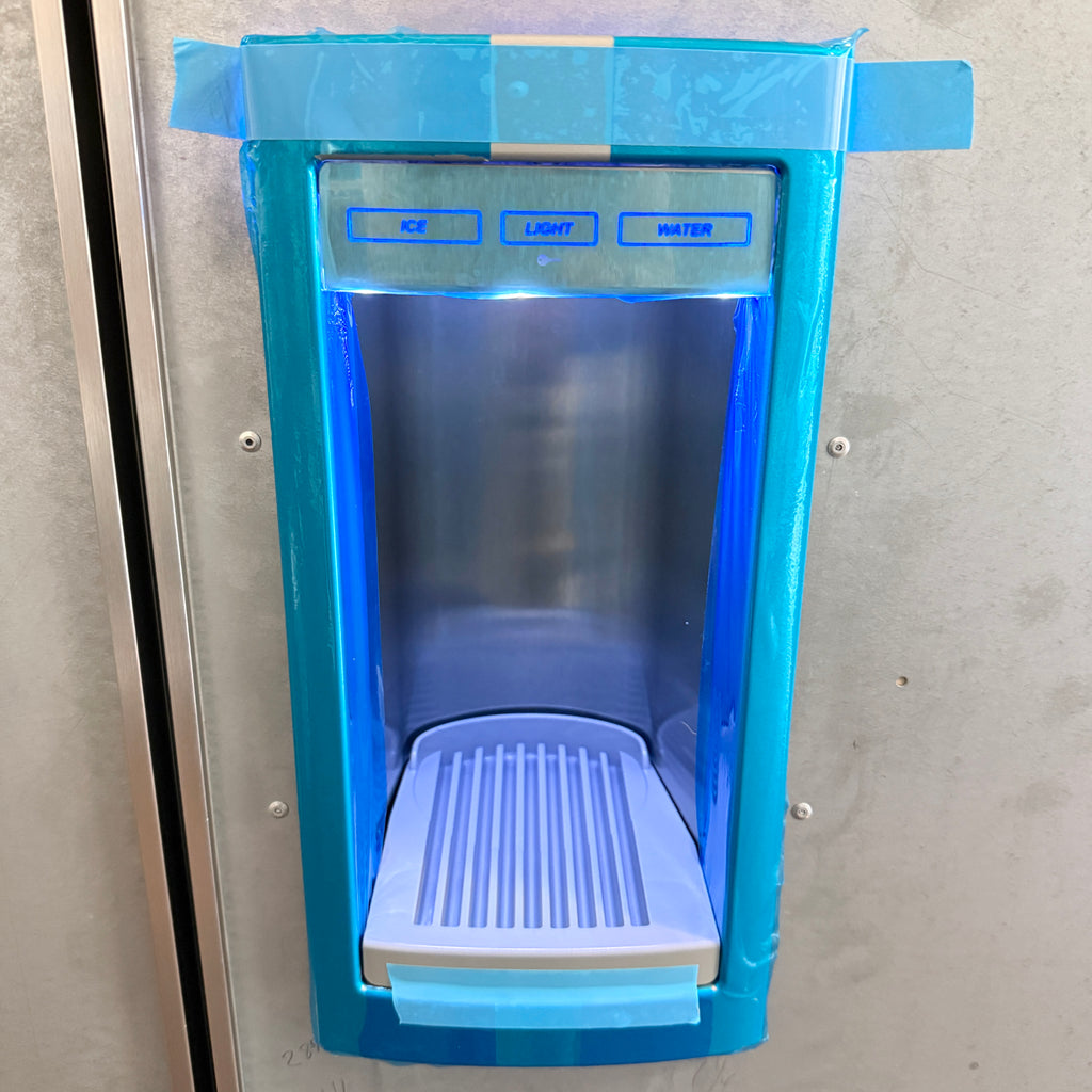 Refurbished: Sub-Zero 695/0 2 48” Side By Side Refrigerator Water/ Ice Dispenser Panel Ready