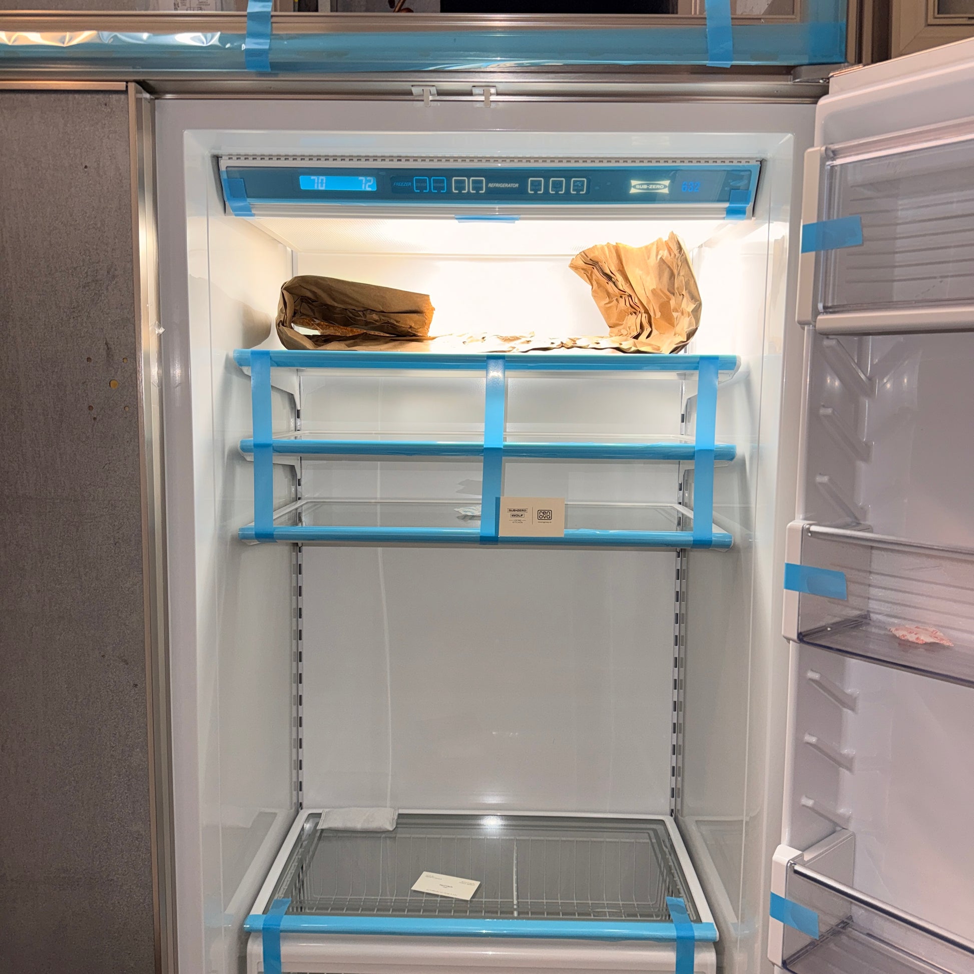 Refurbished: Sub-Zero 632/O 48” Built-In Side-by-Side Refrigerator Freezer | Panel Ready