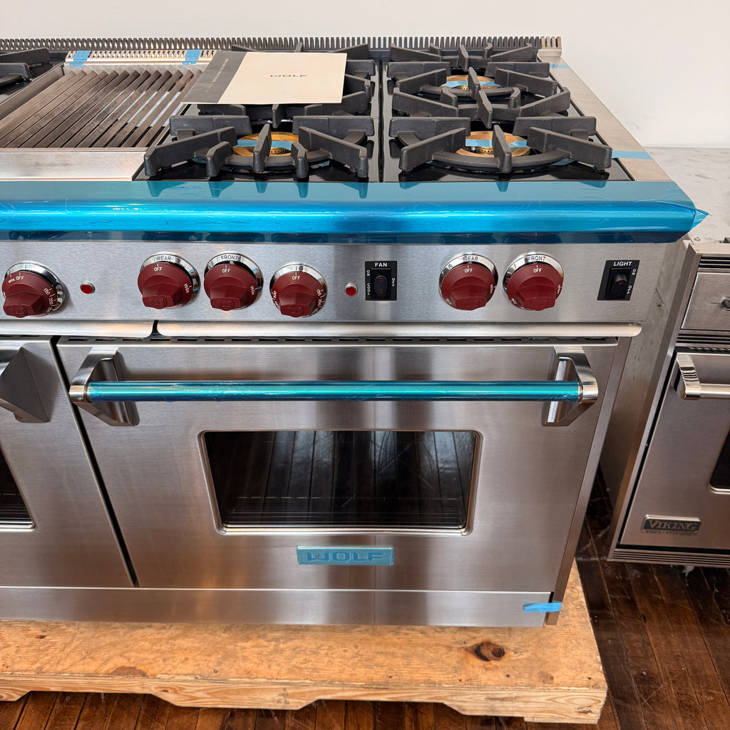 Refurbished: Wolf R486G 48” Gas Range Stove