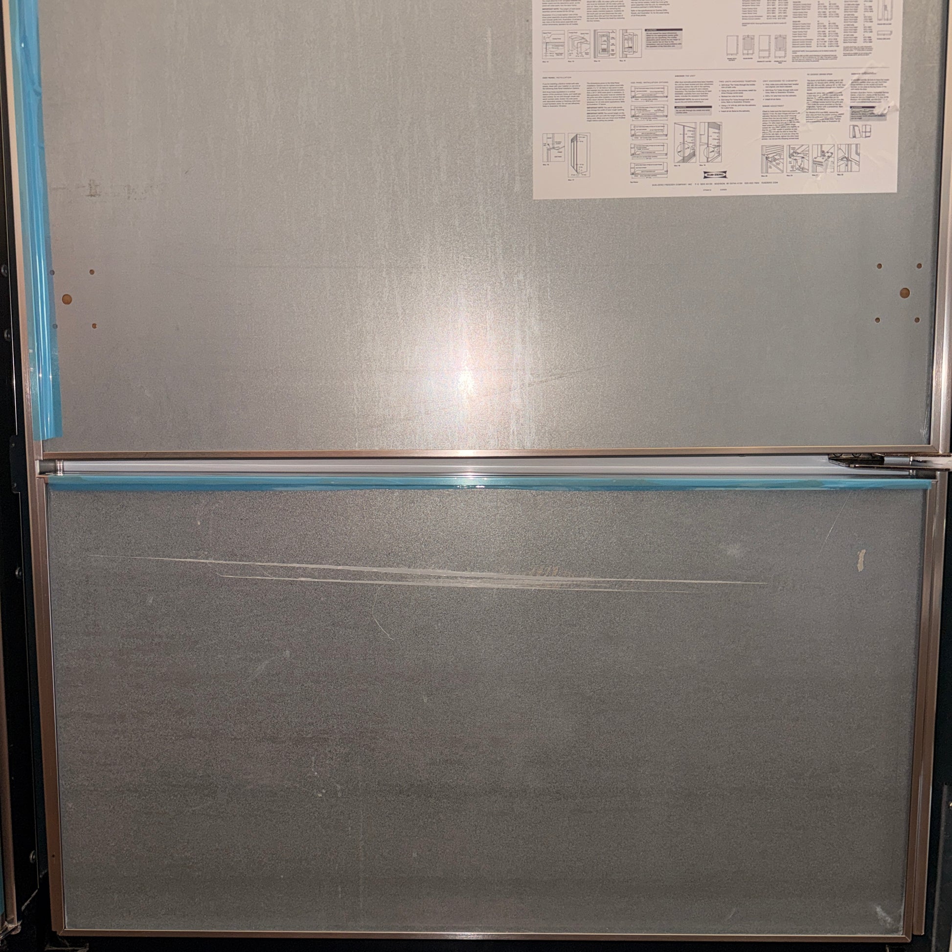 Refurbished: Sub-Zero 650/O 36” Panel Ready Built-In Bottom Freezer Refrigerator