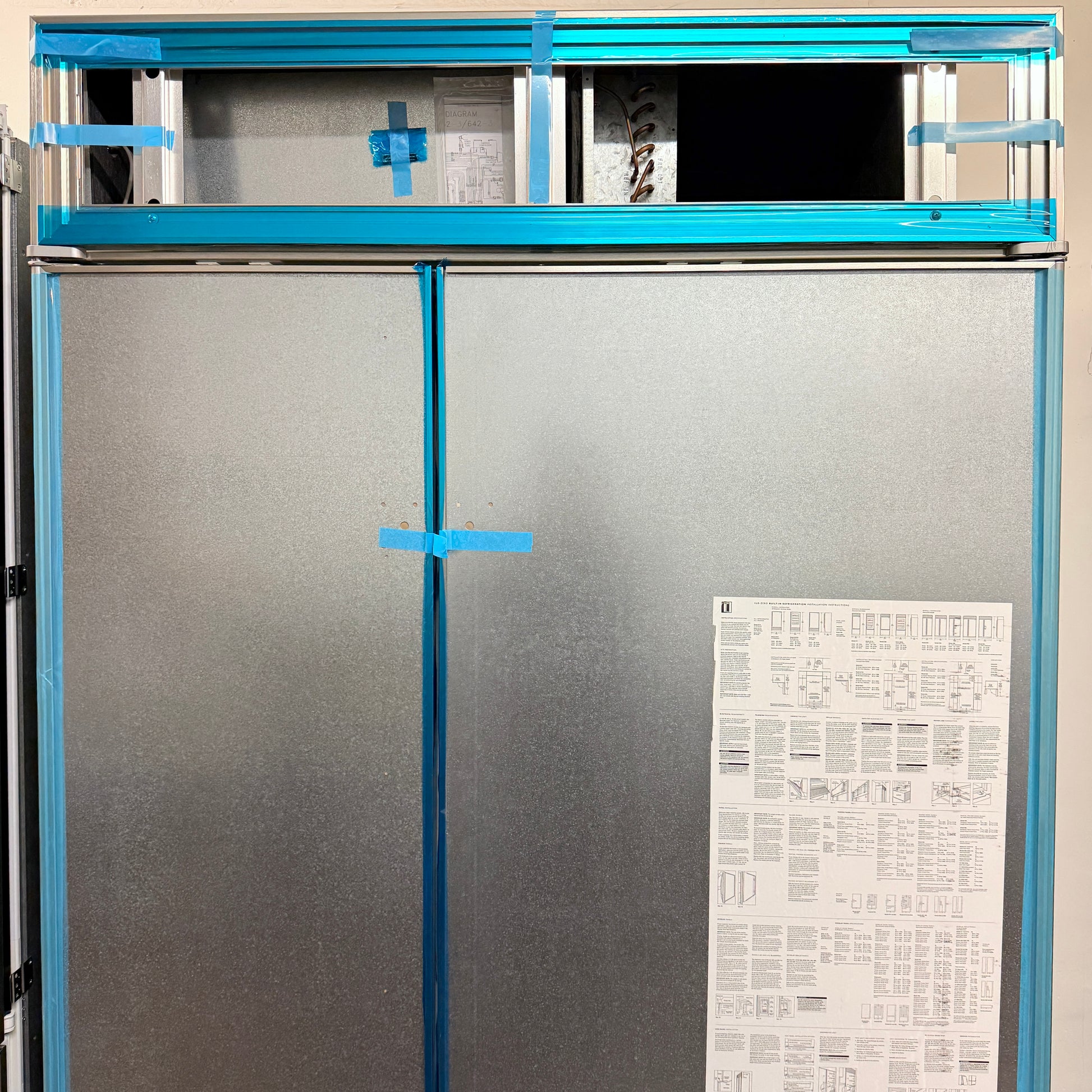 Refurbished: 632/0 48” Side By Side Refrigerator Panel Ready