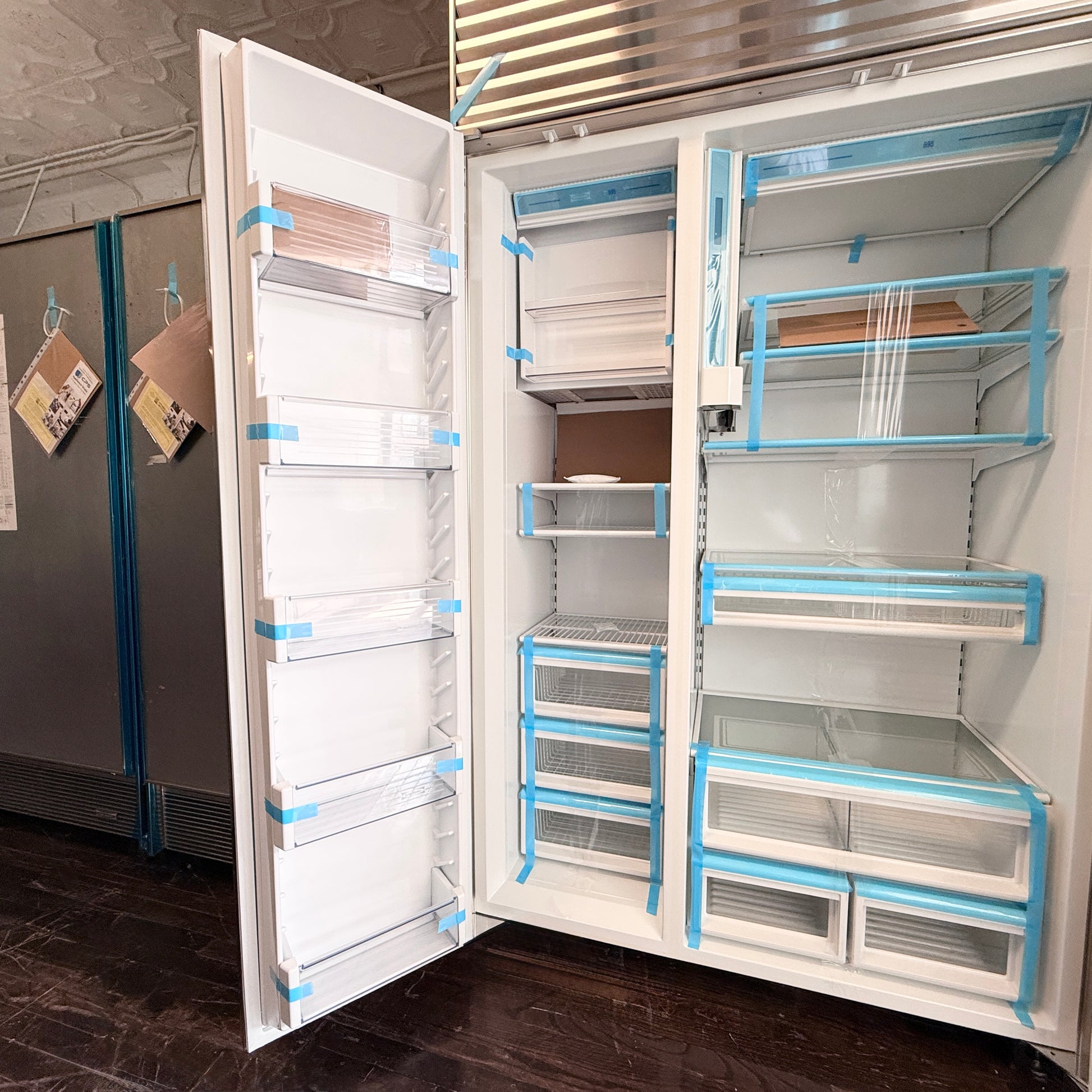 Refurbished: Sub-Zero 695/S 48” Side By Side Refrigerator Water/ Ice Dispenser Stainless Steel