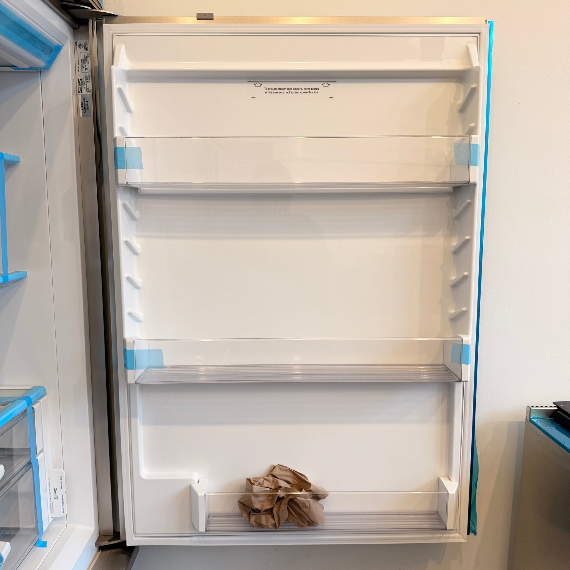 Refurbished: Sub-Zero Bi-36U/0 36” Bottom Freezer Refrigerator Panel Ready