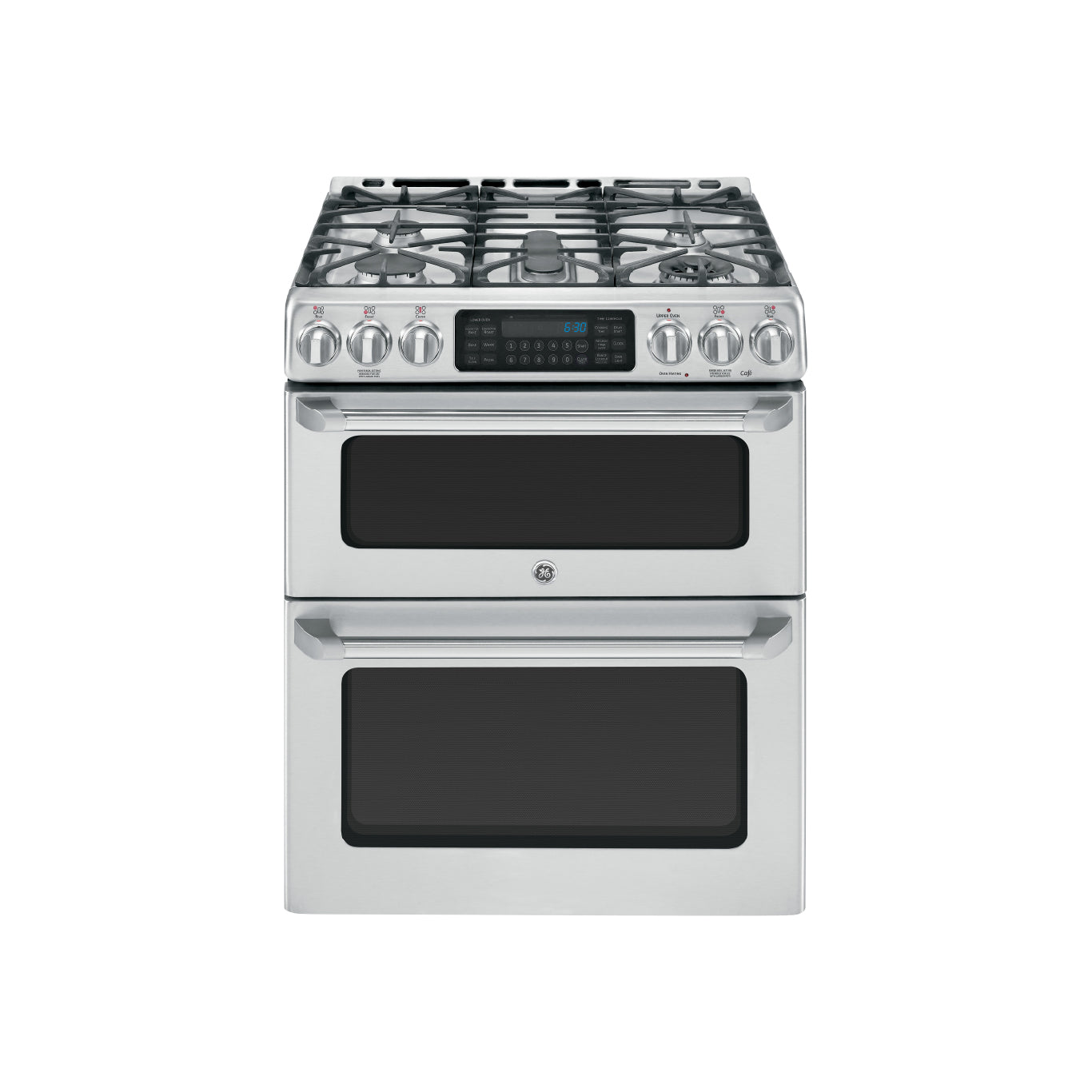 Used: GE Café™ Series 30" Slide-In Front Control Gas Double Oven with Convection Range CGS990SETSS