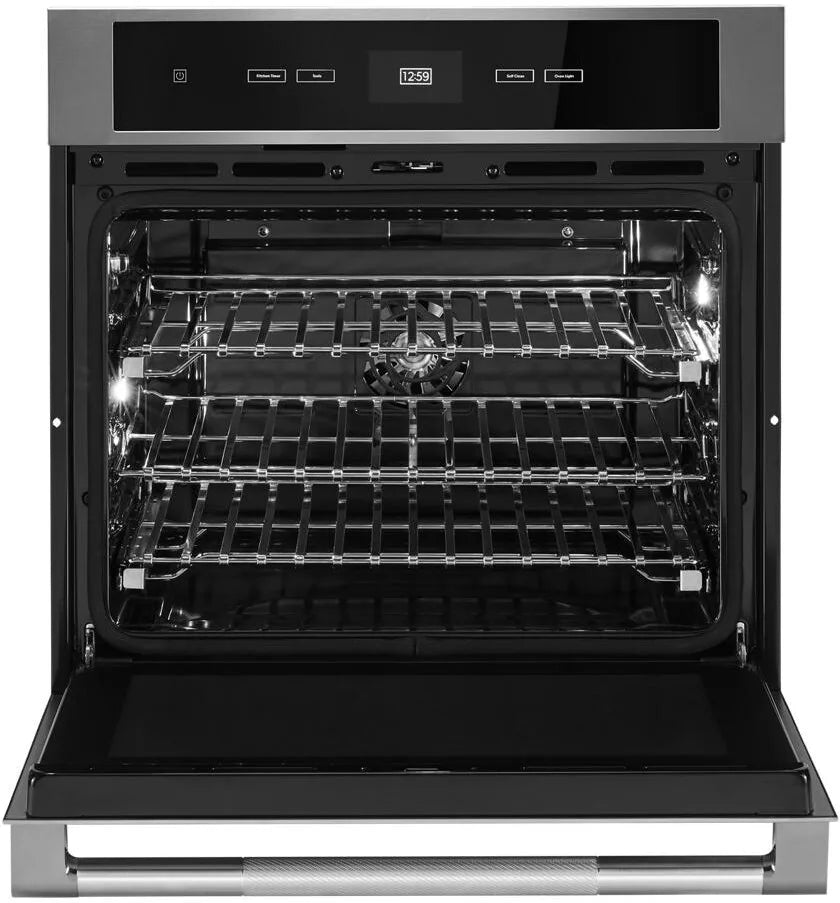 New: JennAir 30 Inch Wide 5 Cu. Ft. Single Electric Wall Oven with Full Color LCD Display
