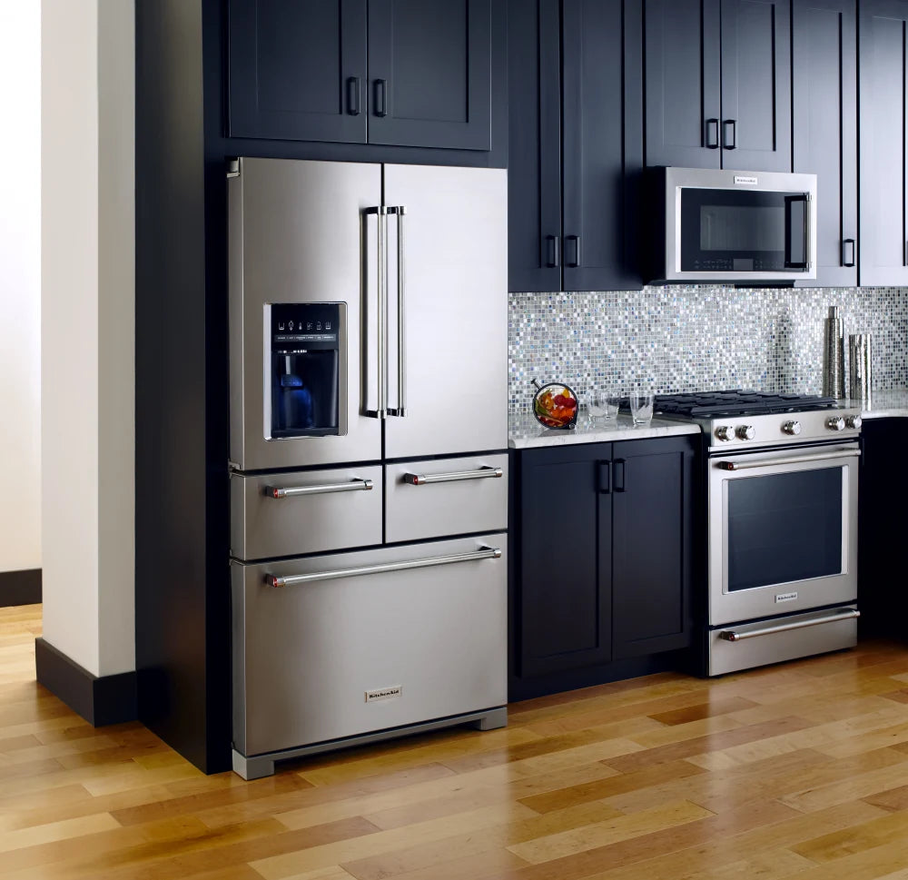 Used: KitchenAid 25.8 Cu. Ft. 36" Multi-Door Freestanding Refrigerator With Platinum Interior Design
