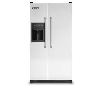Used: Viking Professional Series VCSF036DSS 21.6 cu. ft. Counter-Depth Side by Side Refrigerator Professional Door Style